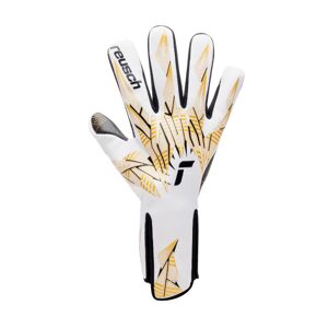 Reusch - Guantes de portero Pure Contact Gold X Glueprint Strapless, Unisex, White-Gold-Black, 8