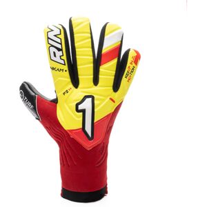 Rinat - Guantes de portero Nkam Pro Onana, Unisex, Red-Yellow-Black, 7