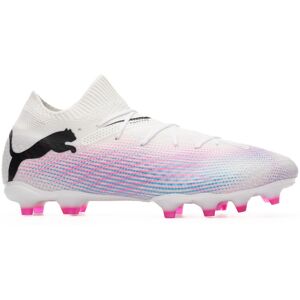 Puma - Bota de fútbol Future 7 Pro FG/AG, Unisex, White-Black-Poison Pink, 6 UK