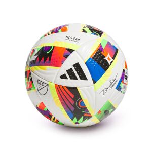 Adidas - Balón Oficial Major Soccer League 2024, Unisex, White-Black-Solar Gold, 5