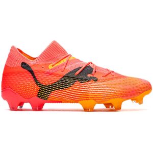 Puma - Bota de fútbol Future 7 Ultimate FG/AG, Unisex, Sunset Glow-Black-Sun Stream, 10.5 UK