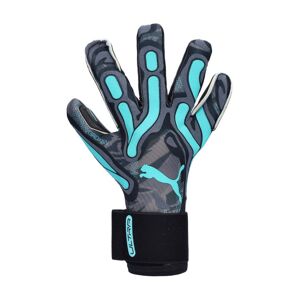 Puma - Guantes de portero Ultra Ultimate Rush Hybrid, Unisex, Cool Dark Gray-Elektro Aqua-Puma Black, 11