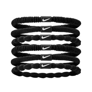 Nike - Cinta del pelo Flex (6 Unidades), Unisex, Black-White
