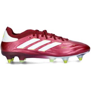 Adidas - Bota de fútbol Copa Pure 2+ SG, Unisex, Shadow Red-Ftwr White-Team Solar Yellow, 6 UK