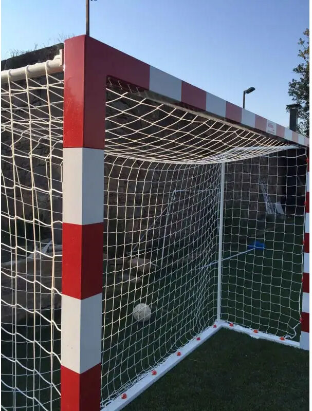 Juego de Porterías Fútbol-Sala y Balonmano Metálicas Trasladables