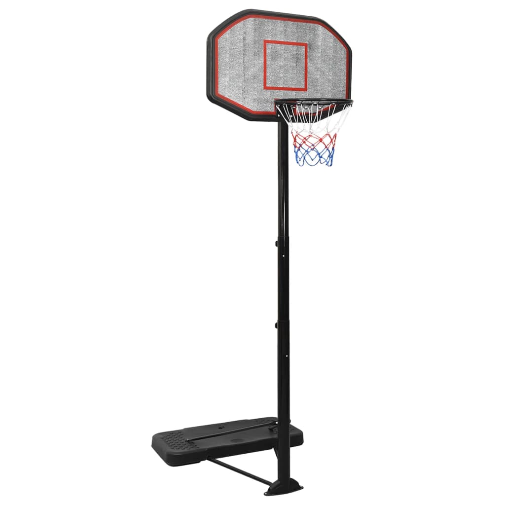 vidaXL Canasta de baloncesto polietileno negro 258-363 cm