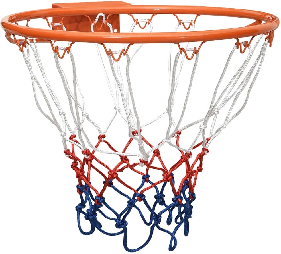 vidaXL Aro de baloncesto acero naranja 39 cm