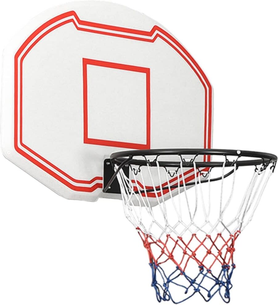 vidaXL Tablero de baloncesto polietileno blanco 90x60x2 cm