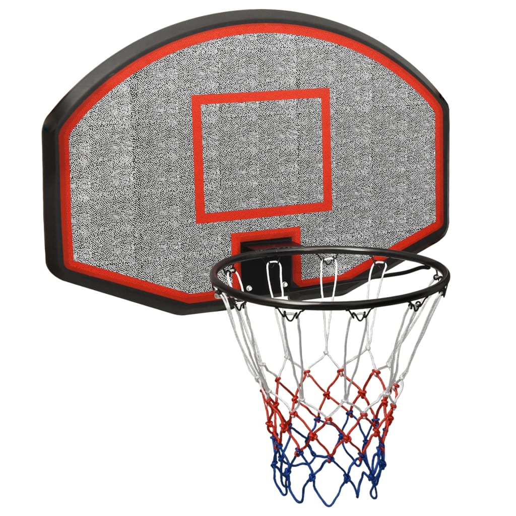 vidaXL Tablero de baloncesto polietileno negro 90x60x2 cm