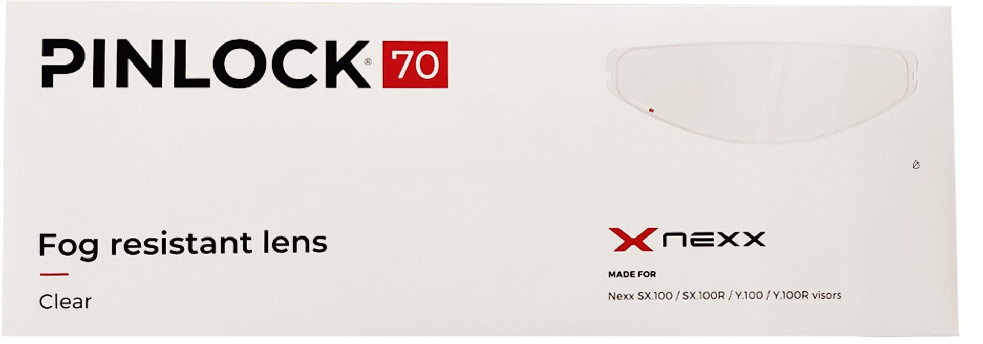 NEXX 70 Y.100R / Y.100 / SX.100R / SX.100 Lente Pinlock - transparente