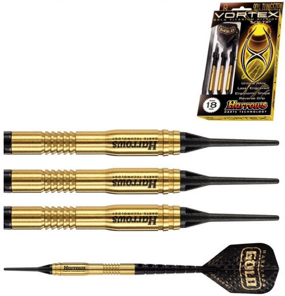 Harrows Dardos soft vortex gold 90% tugsten