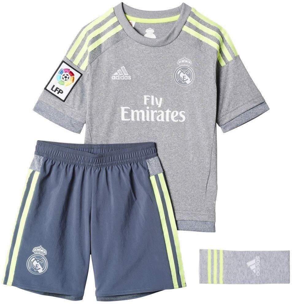 Adidas Equipación fútbol niño r.madrid16 a smu mini