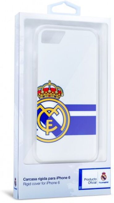 Real Madrid Merchandaising equipos de fútbol oficiales carcasa real madrid iphone 6 bl