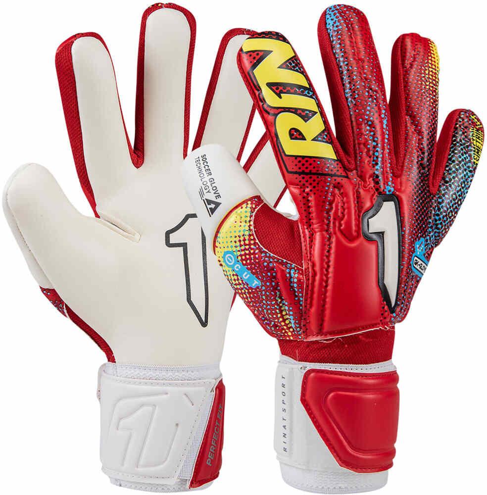 Rinat asimetrik stellar guantes portero Rojo (8)