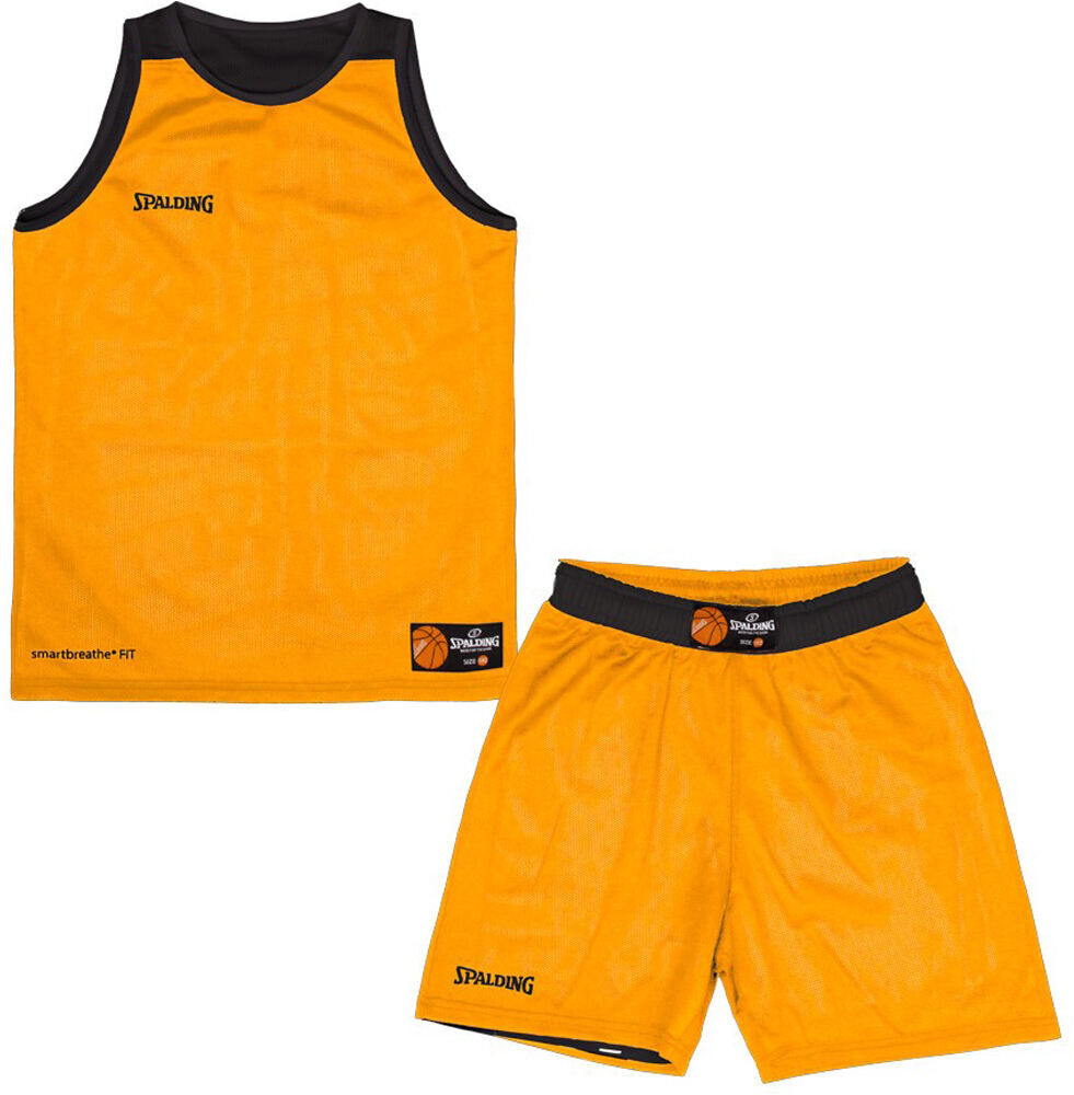 Spalding double face set camiseta baloncesto niños Naranja