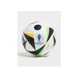 adidas Euro 2024 Pro Football, White / Black / Glow Blue  - White / Black / Glow Blue - Size: 5