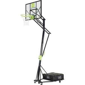 EXIT TOYS EXIT Panier basket-ball enfant Galaxy mobile, roulettes, cercle dunk vert/noir