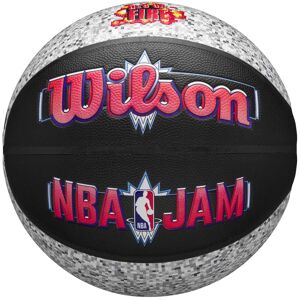 Ballon de basket-ball intérieur-extérieur Wilson NBA Jam, unisexe, noir