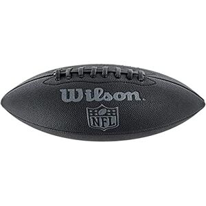 Wilson American Football, Ballon de Football Américain, NFL Jet Black JR, Cuir mixte, Noir, Pour joueurs récréatifs, Pour jeune, - Publicité