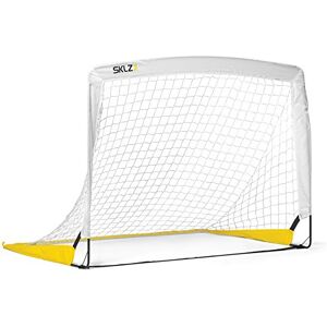 SKLZ Football Goal-EE Set Pop-Up But de Football Portable, Matériel d'entraînement de Football, Blanc/Jaune, 1,20 x 0,90 m, Lot de 2 - Publicité