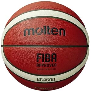 Molten Ballon de Basket-Ball BG4500, BBL & WBBL, approuvé par la FIBA, Cuir Composite de qualité supérieure, Jeu d'intérieur, Orange/Ivoire, Taille 7, Convient aux garçons âgés de 14 Ans et aux - Publicité