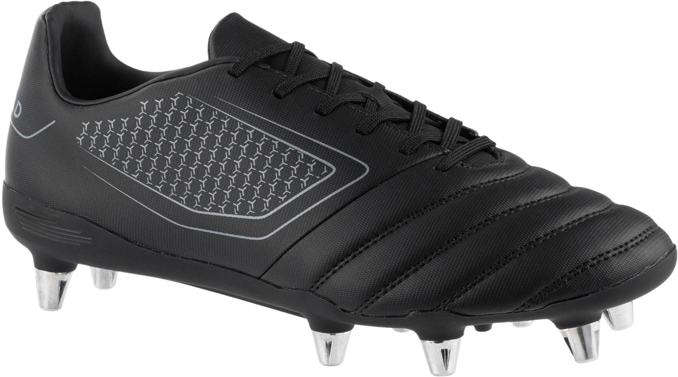 OFFLOAD CHAUSSURES DE RUGBY VISSÉES TERRAIN GRAS HOMME IMPACT R100 SG 8 crampons NOIRE - OFFLOAD - 48