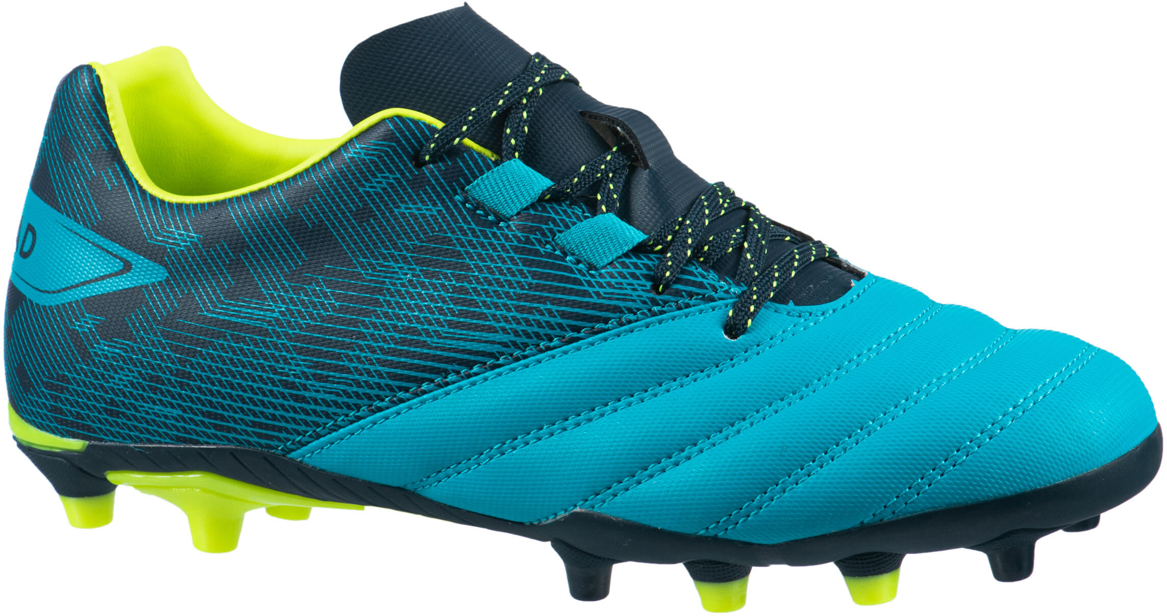 OFFLOAD CHAUSSURES DE RUGBY MOULÉES TERRAIN SEC R500 ENFANT bleu - OFFLOAD - 37