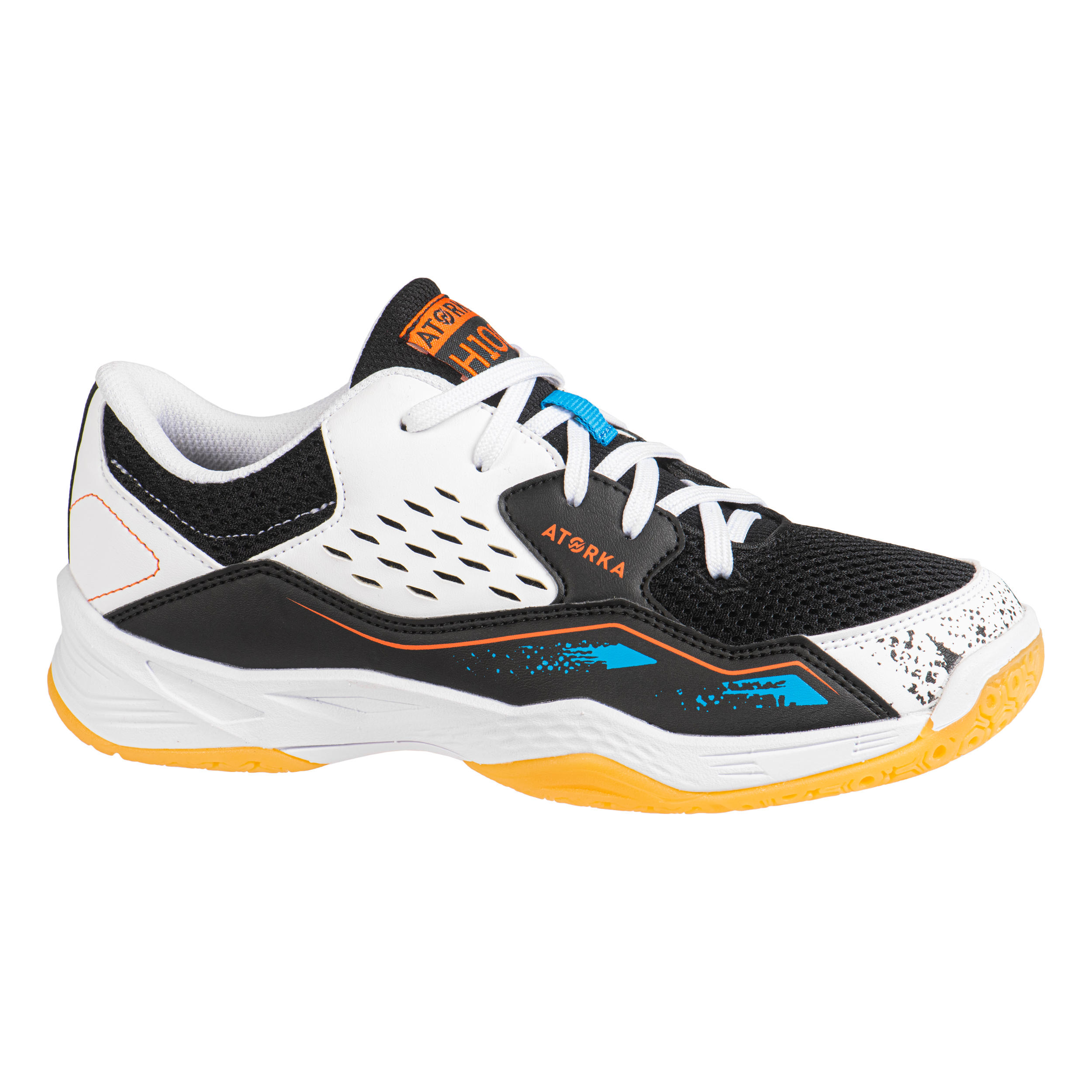 ATORKA Chaussures de handball enfant H100 avec lacets blanc/noir - ATORKA - 37