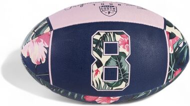 Ruckfield - Ballon de rugby Ruckfield Tropical Rugby bleu marine -