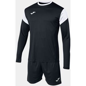 Joma kit set completo calcio portiere UOMO PHOENIX GK Nero Bianco