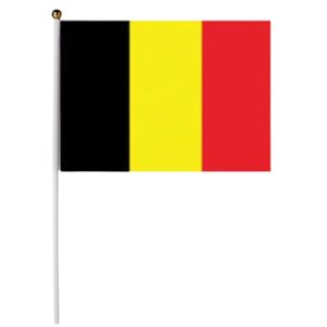 LINDER Bandiera Belgio 30x45cm con bastone