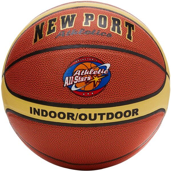 new port basketball laminated - pallone da basket brown/beige/black 7