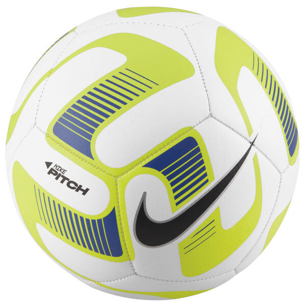 Nike Pitch - pallone calcio White/Light Green 5