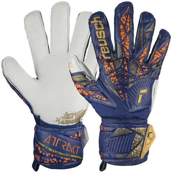 Reusch Attrakt Grip - guanti da portiere Blue/Brown 7,5