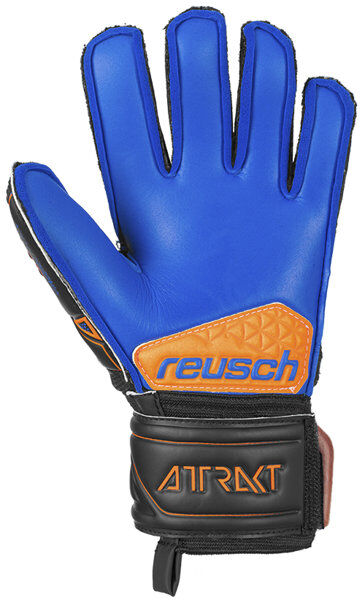 Reusch Attrakt SG Finger Support Jr - guanti calcio - bambino Black/Orange 4