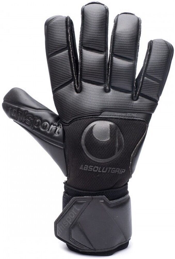 Uhlsport Comfort Absolutgrip - Guanti portiere da calcio - Adulto - 10.5;8.5;9;9.5 - Nero