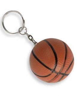 Gedshop 1000 Portachiavi antistress pallone da basket neutro o personalizzato