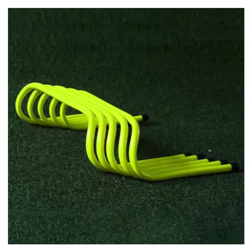 ZERVA Coördinatiehorden, coördinatieladder, coördinatiehut, trainingsapparatuur, voetbal, handbal, hordenset voor professionele training, snelheidsladder (kleur: groen, maat: H 50 cm)