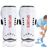 FILFEEL Shin Guard Voetbal Scheenbeschermers Training Beenbeschermer Kind Scheenbeschermers Bescherm Uw Scheen en Benen(Wit)