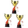 Yardwe 3 Stuks onderscheiding trofee prijsuitreiking trofee partij trofee gouden trofee basketbal benodigdheden Herbruikbaar