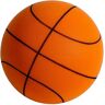 Omuotaut Upgrade stille basketbal, 2024 indoor basketbal, geen lawaai, stil, stil handvat, basketbalschuim, stille stuiter, dunk, stille swish basketbal (oranje, nr. 3)