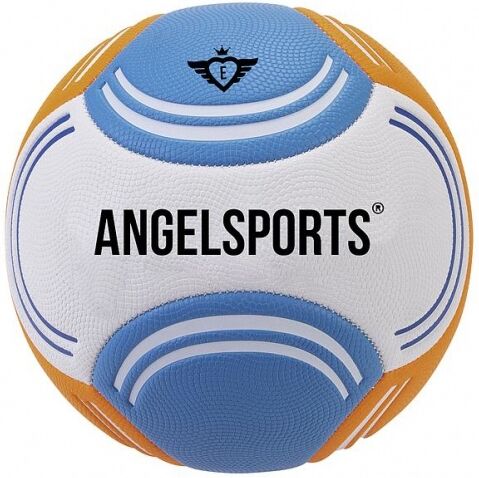 Angel Sports soft touch beachvoetbal blauw/oranje - Blauw,Oranje,Wit