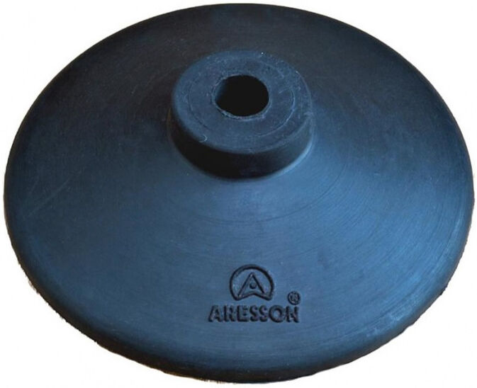 Aresson voetstuk sportpaal 27 cm rubber zwart - Zwart