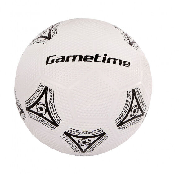 Gametime straatvoetbal rubber zwart/wit - Zwart,Wit