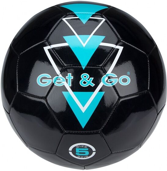 Get & Go Voetbal Triangle Speed PVC leder zwart - Zwart