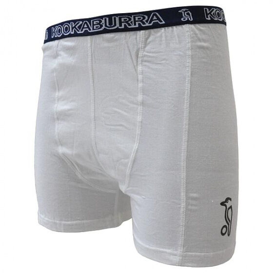 Kookaburra onderbroek Jock Short katoen/lycra wit - Wit,Zwart