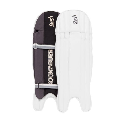 Kookaburra wicket keeping pads 850 junior 38 cm wit/zwart - Wit,Zwart