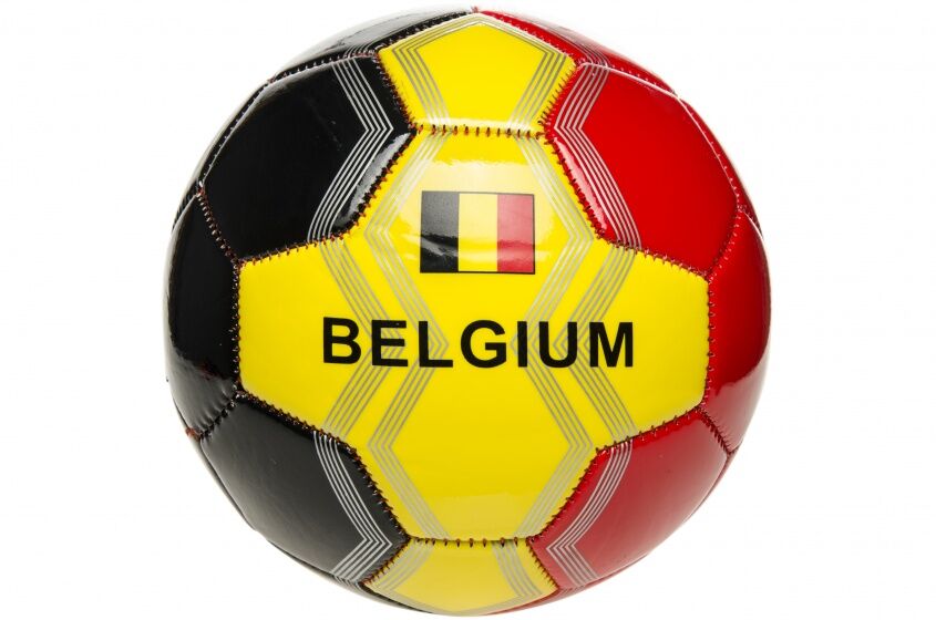 LG-Imports LG Imports voetbal België 15 cm zwart/geel/rood - Zwart,Geel,Rood
