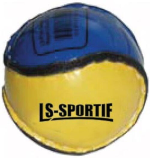 LS Sportif hurlingbal Sliotar 6 cm kurk/leer blauw/goud - Blauw,Goud