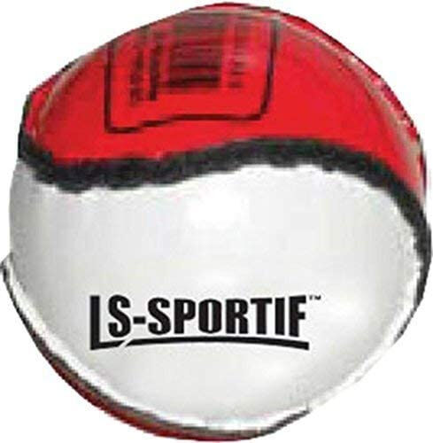 LS Sportif hurlingbal Sliotar 6 cm kurk/leer rood, wit - Rood,Wit